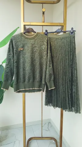 QMASH DANTELLİ ETEKLİ TAKIM