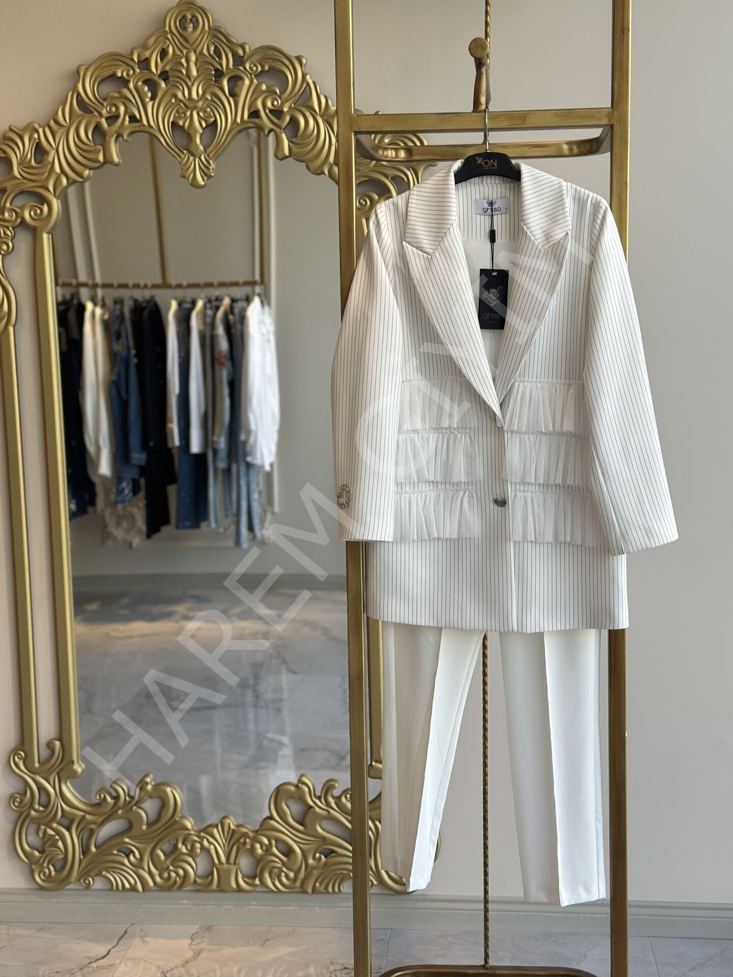 GHISA TÜY DETAY BLAZER CEKET