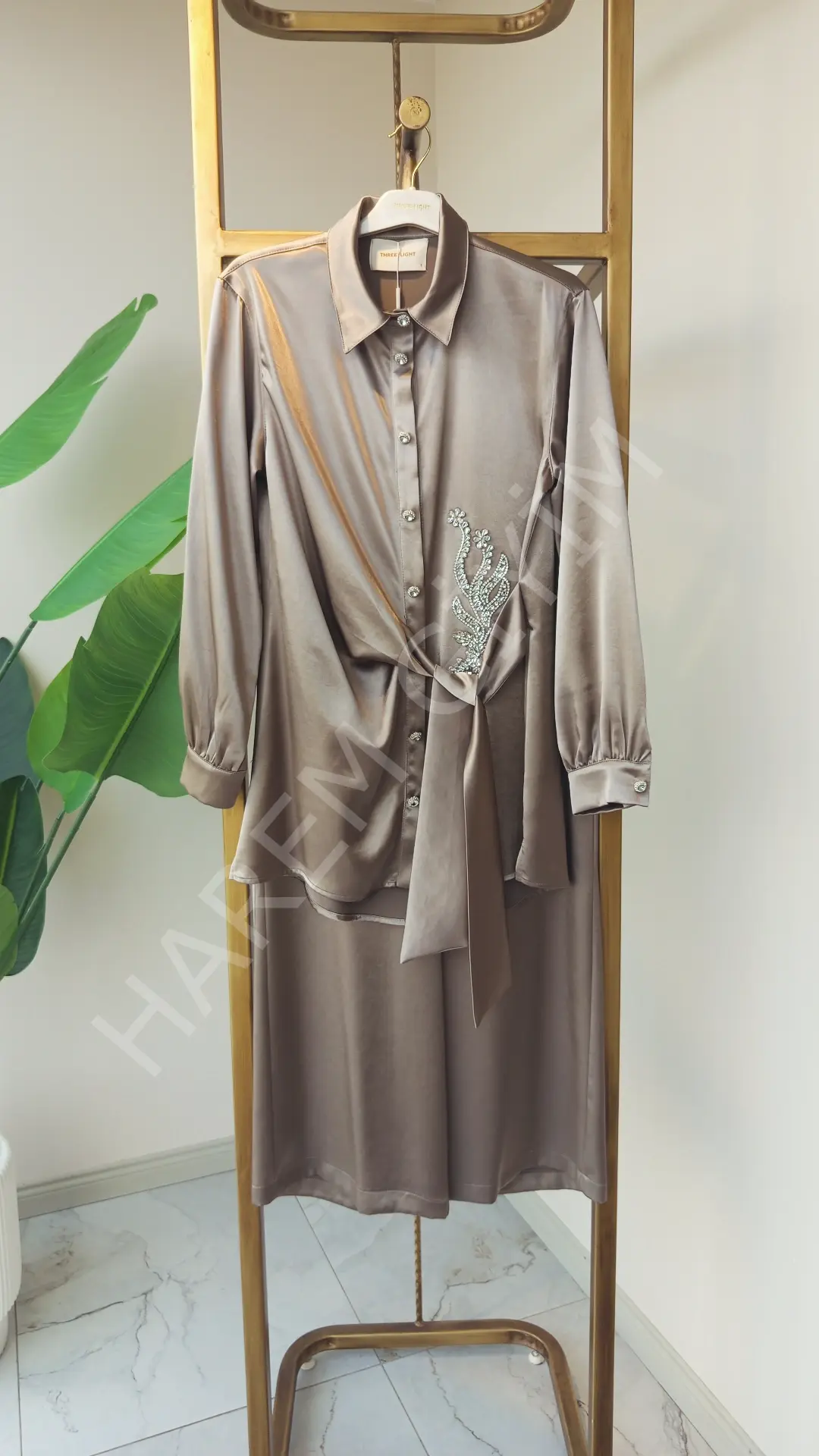 MÜSEMMA/THREE LIGHT SATEN İKİLİ TAKIM