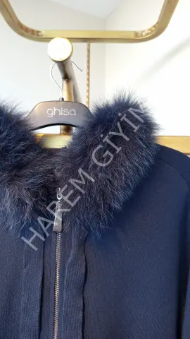 ON FASHION KÜRK YAKA TRIKO İKİLİ TAKIM