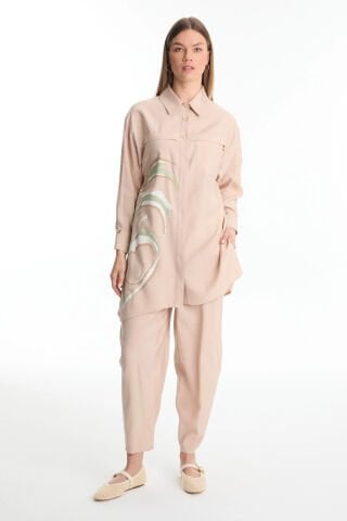 ZÜHRE DESENLİ İKİLİ TAKIM