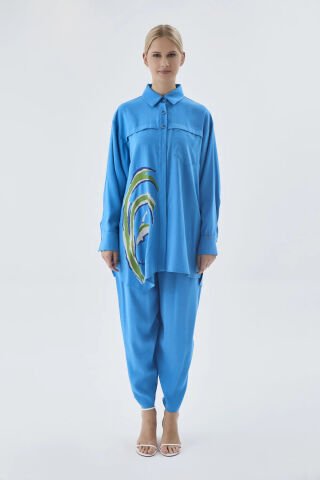 ZÜHRE DESENLİ İKİLİ TAKIM