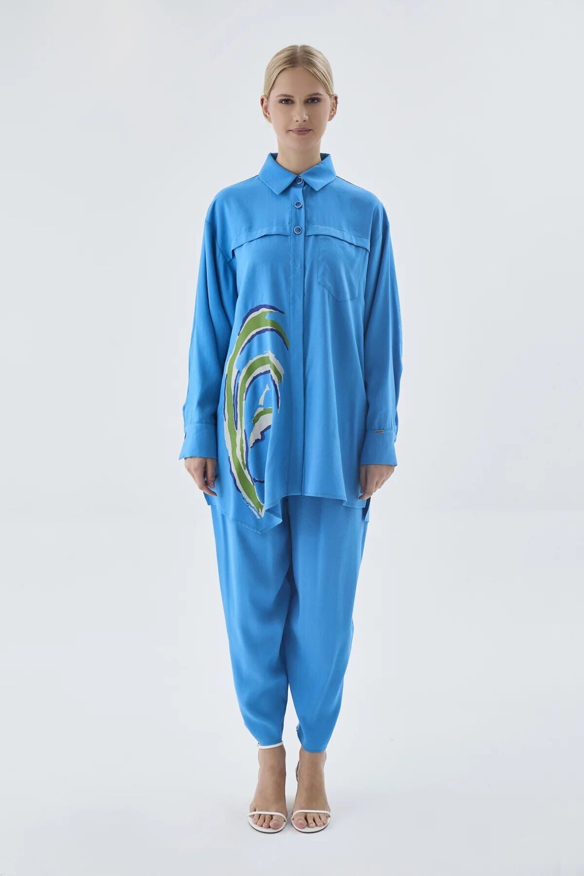 ZÜHRE DESENLİ İKİLİ TAKIM