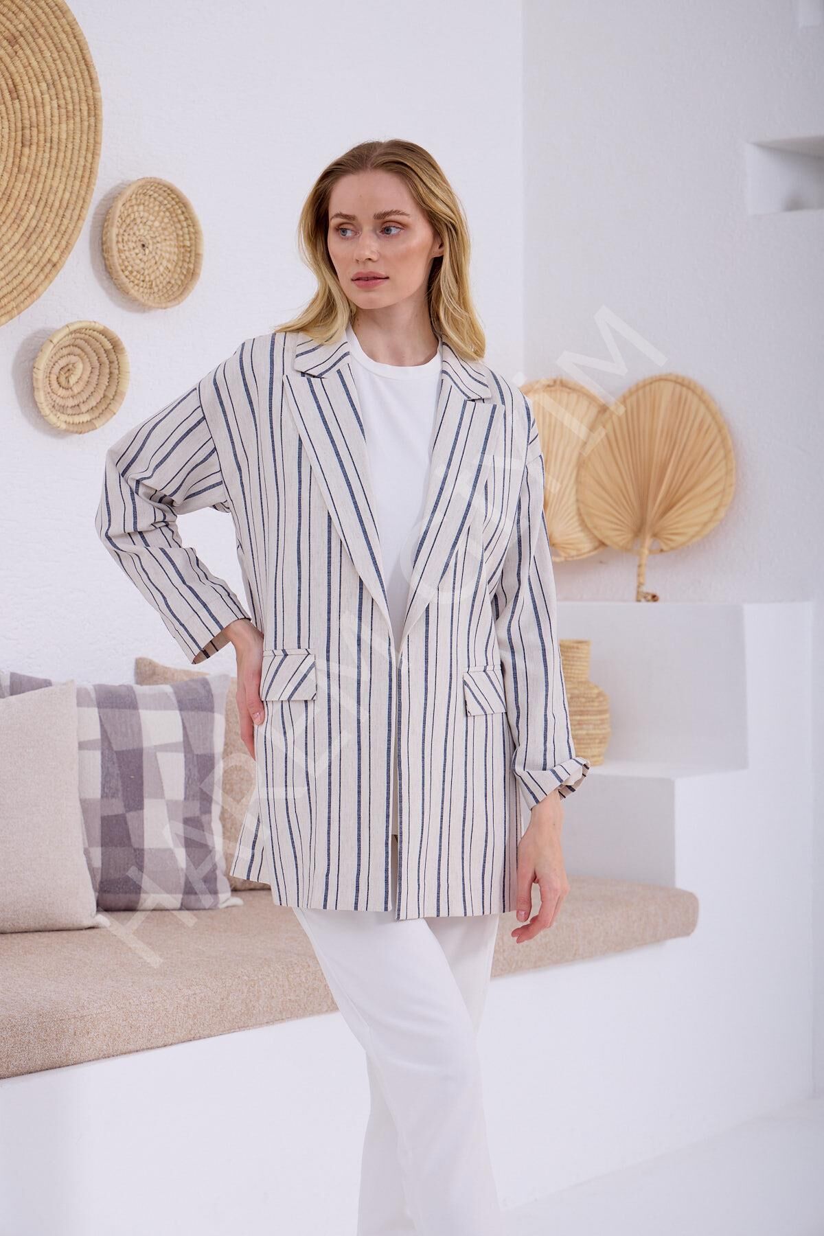 MOODBASIC ÇİZGİLİ CEKET