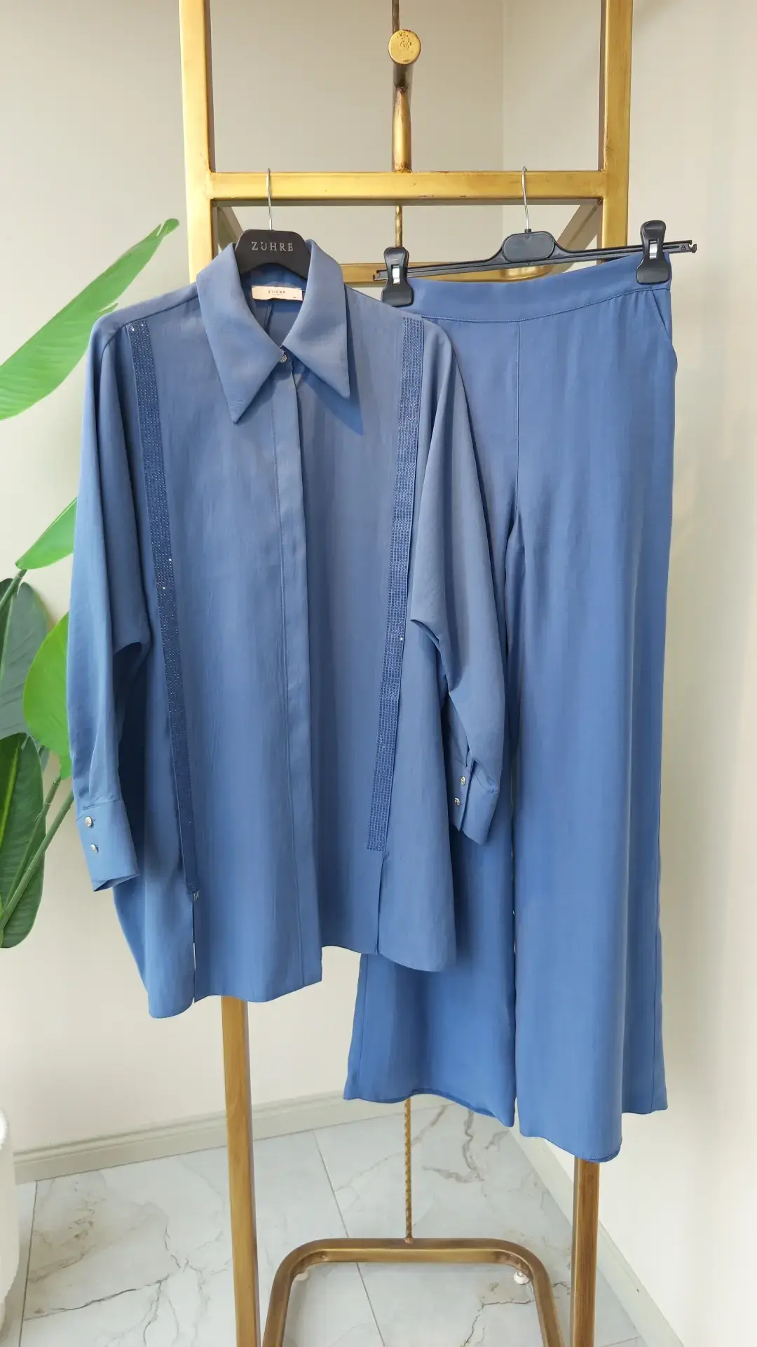 ZÜHRE ŞERİT TAŞ  DETAY İKİLİ TAKIM