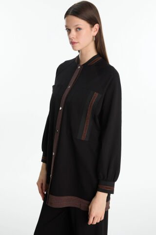 ZÜHRE ŞERİT DETAYLI CEKET