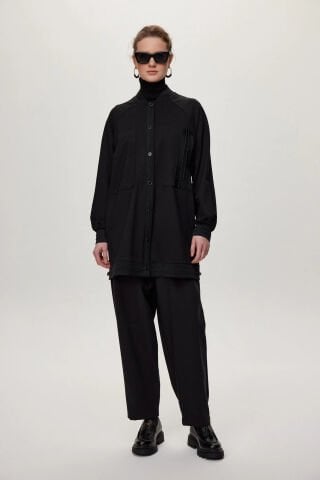 ZÜHRE ŞERİT DETAYLI CEKET