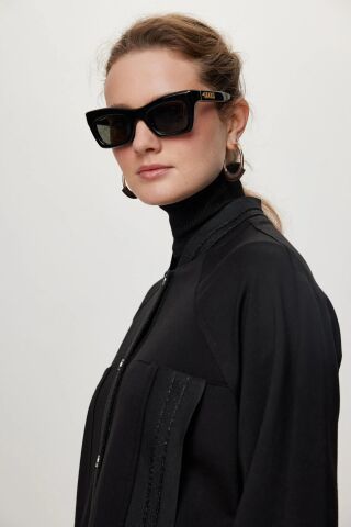 ZÜHRE ŞERİT DETAYLI CEKET