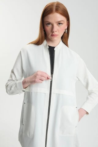 ZÜHRE FERMUARLI HAKİM YAKA CEKET