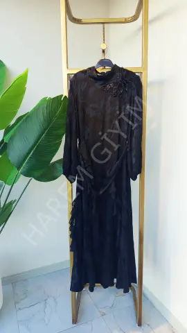 MY312 FIRFIR DETAY JAKARLI ELBİSE