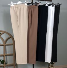 MODİVA BELİ TAM LASTİKLİ PANTOLON BEJ 022
