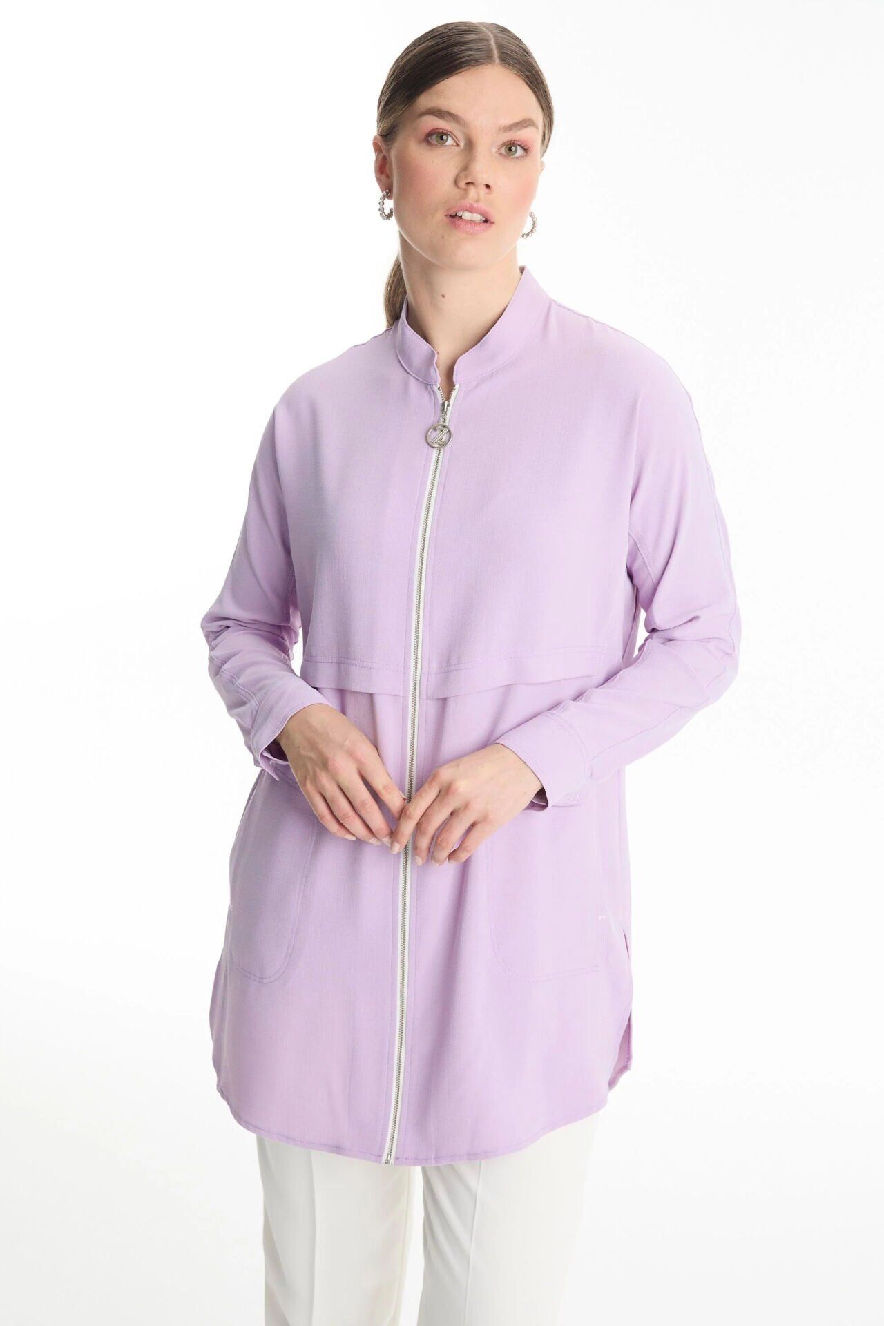 ZÜHRE FERMUARLI HAKİM YAKA CEKET