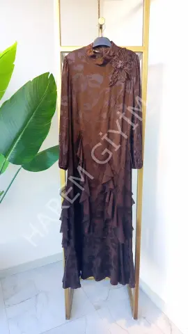 MY312 FIRFIR DETAY JAKARLI ELBİSE