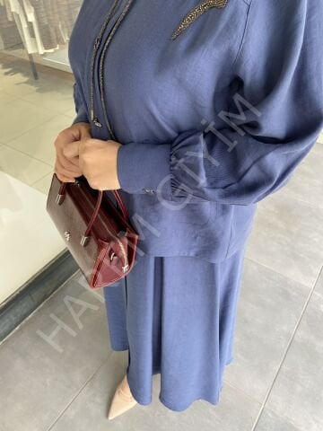 MY312 TAŞLI DÜĞMELİ İKİLİ TAKIM