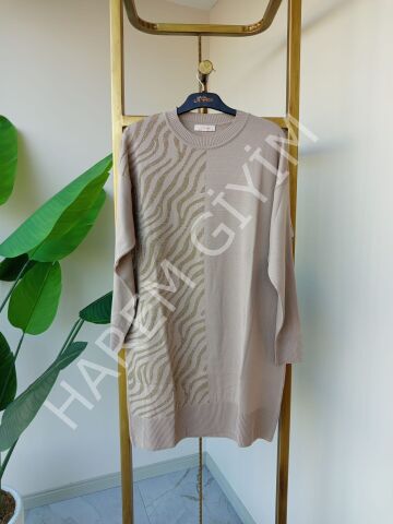 N'PRIVE ZEBRA DESEN MERSERİZE TUNİK