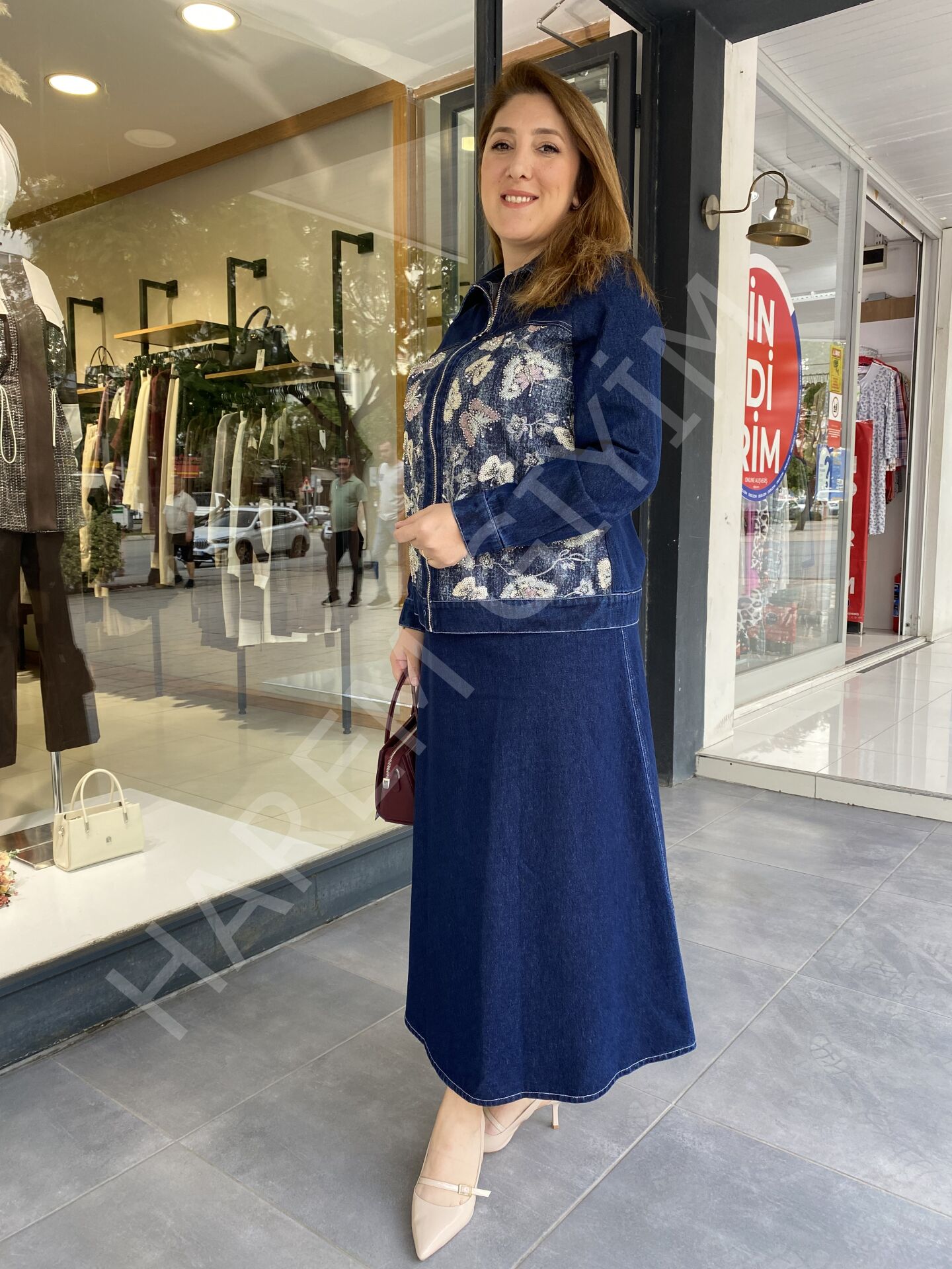 ORHAN PAYETLİ KOT CEKET TAKIM