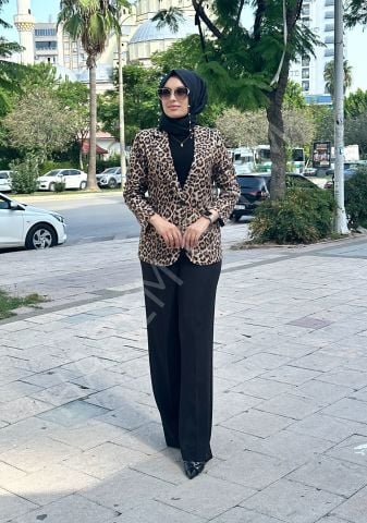 ON TRIKO LEOPAR DESEN CEKET