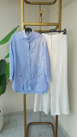 QMASH ÇİZGİLİ GÖMLEK