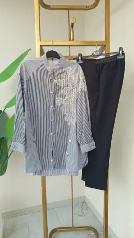 QMASH ÇİZGİLİ GÖMLEK