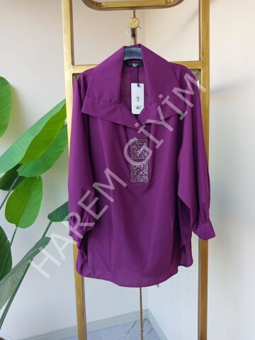 MY312 TAŞ DETAY GÖMLEK