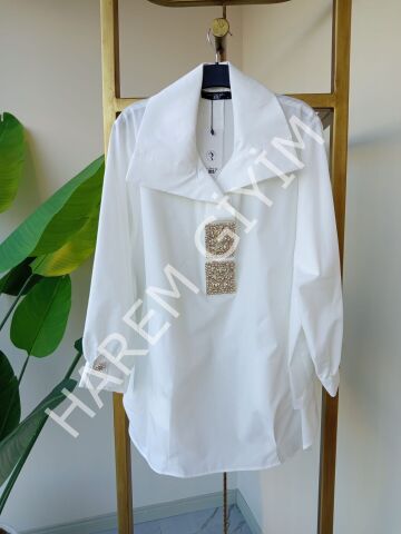 MY312 TAŞ DETAY GÖMLEK