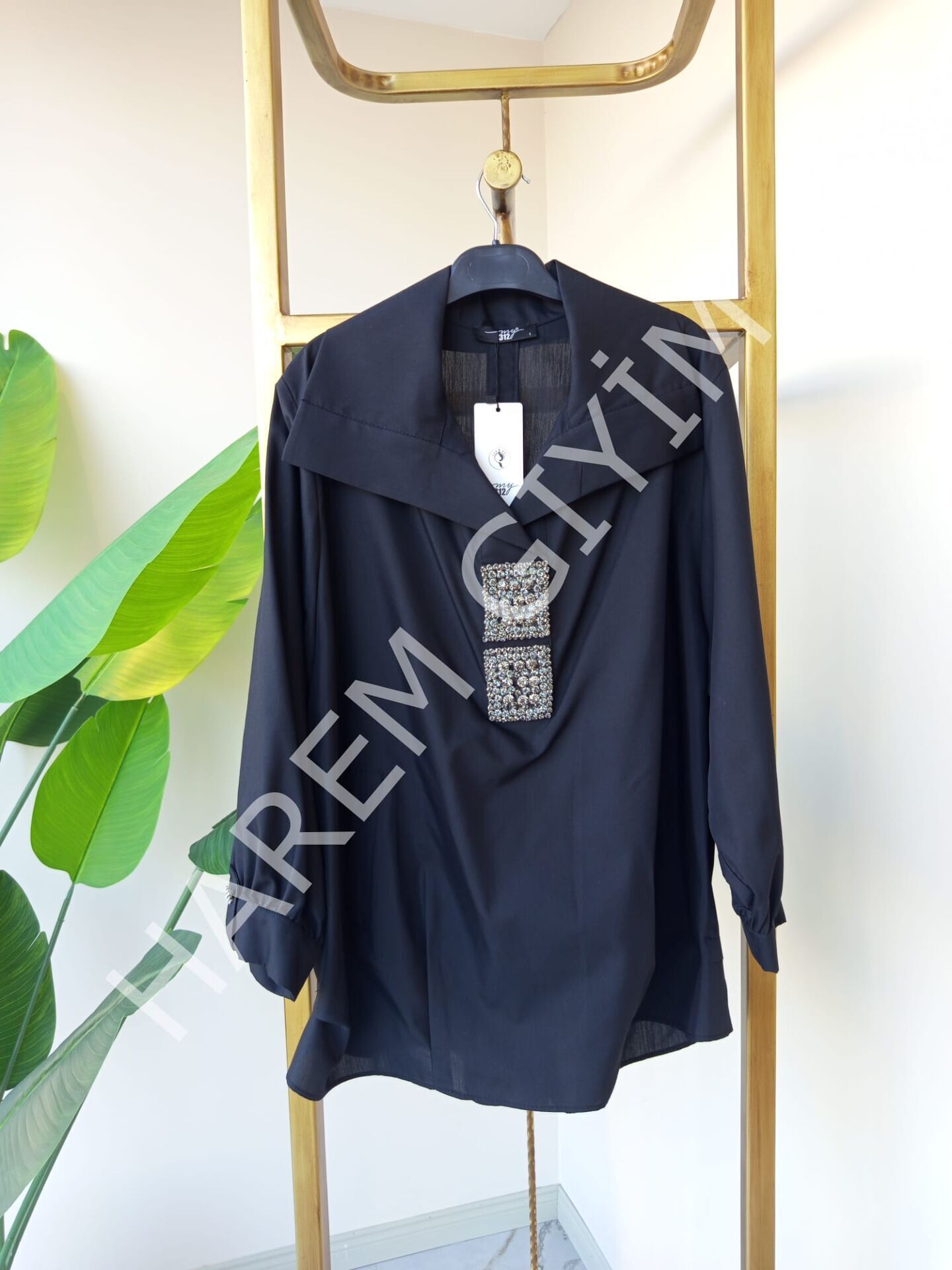 MY312 TAŞ DETAY GÖMLEK