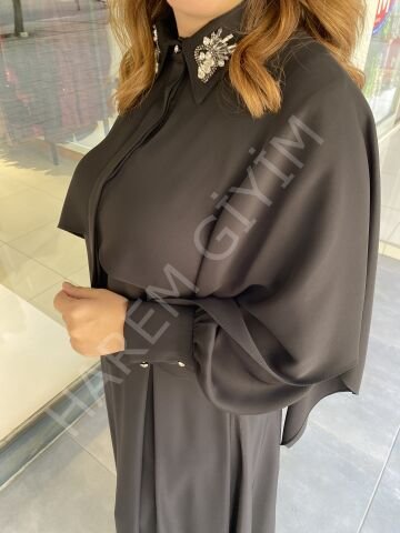 MY312 YAKA TAŞ DETAY ETEKLİ TAKIM