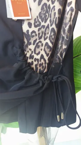ZÜHRE LEOPAR ETEKLİ İKİLİ TAKIM