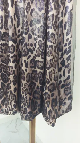 ZÜHRE LEOPAR ETEKLİ İKİLİ TAKIM