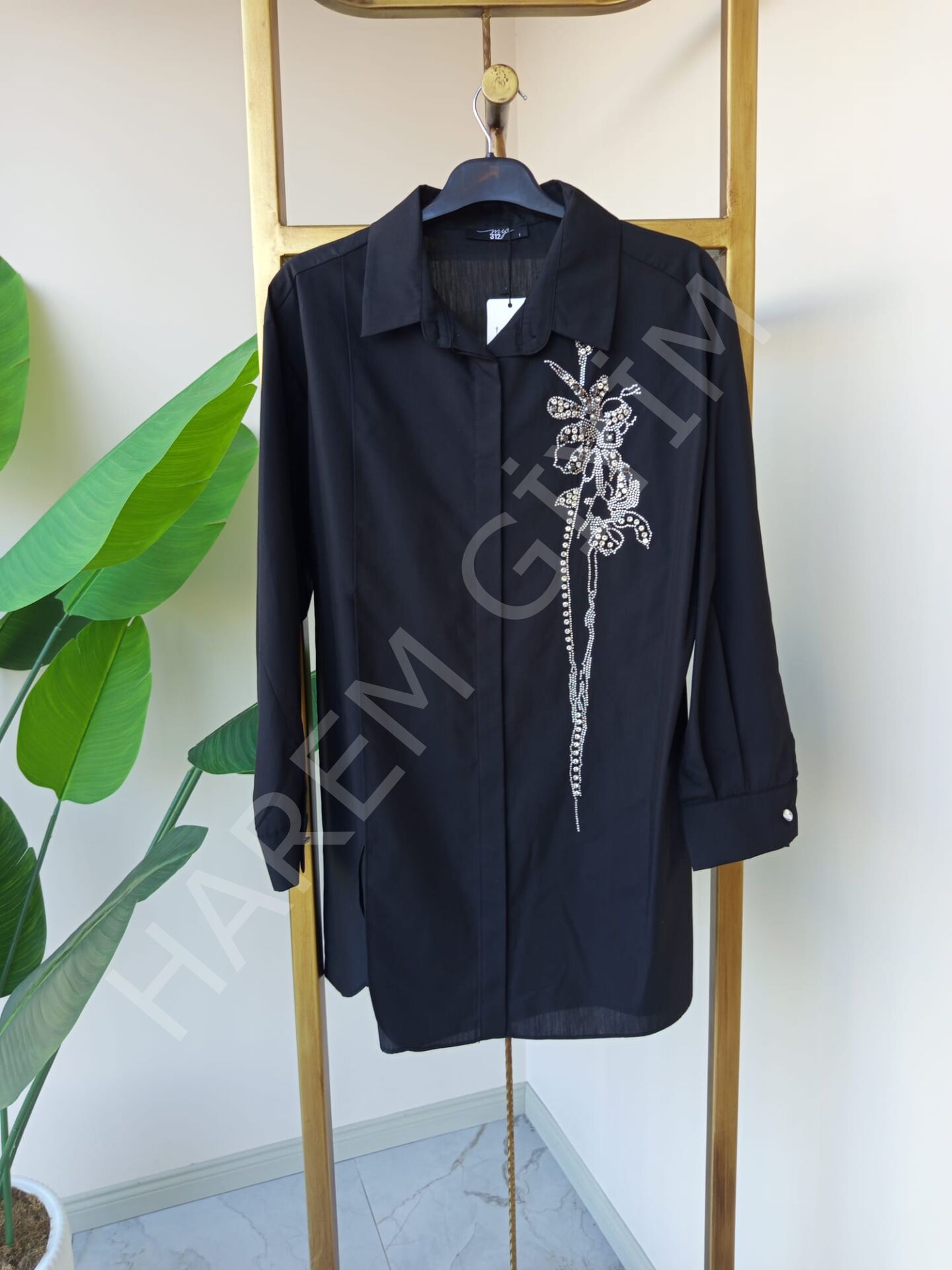 MY312 TAŞ DETAY GÖMLEK