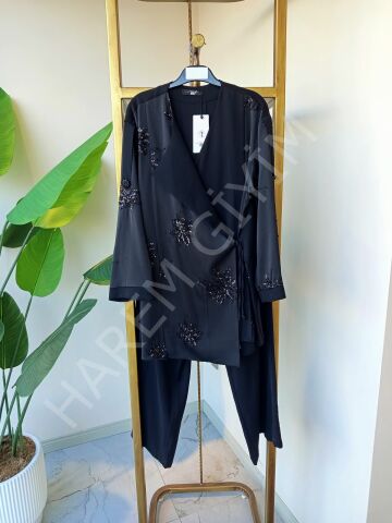 MY312 SATEN YANDAN BAĞLAMALI İKİLİ TAKIM