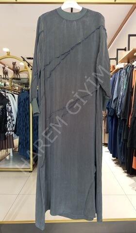 DEFRİNA DİKİŞ DETAYLI ELBİSE
