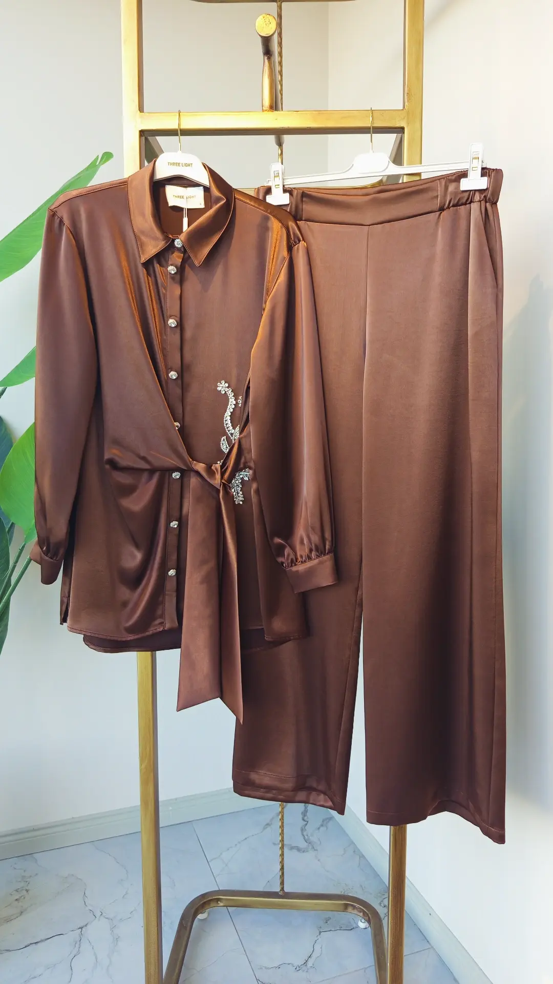 MÜSEMMA/THREE LIGHT SATEN İKİLİ TAKIM