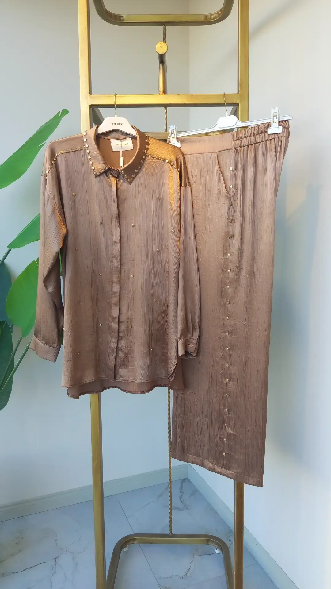 MÜSEMMA/THREE LIGHT SATEN İKİLİ TAKIM