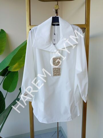 MY312 TAŞ DETAY GÖMLEK