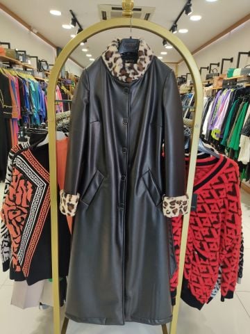 MATEX 6979 KÜRK DETAY ESKİTME DERİ KABAN