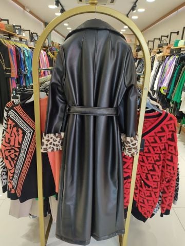 MATEX 6980 LEOPAR DESEN ESKİTME DERİ KABAN