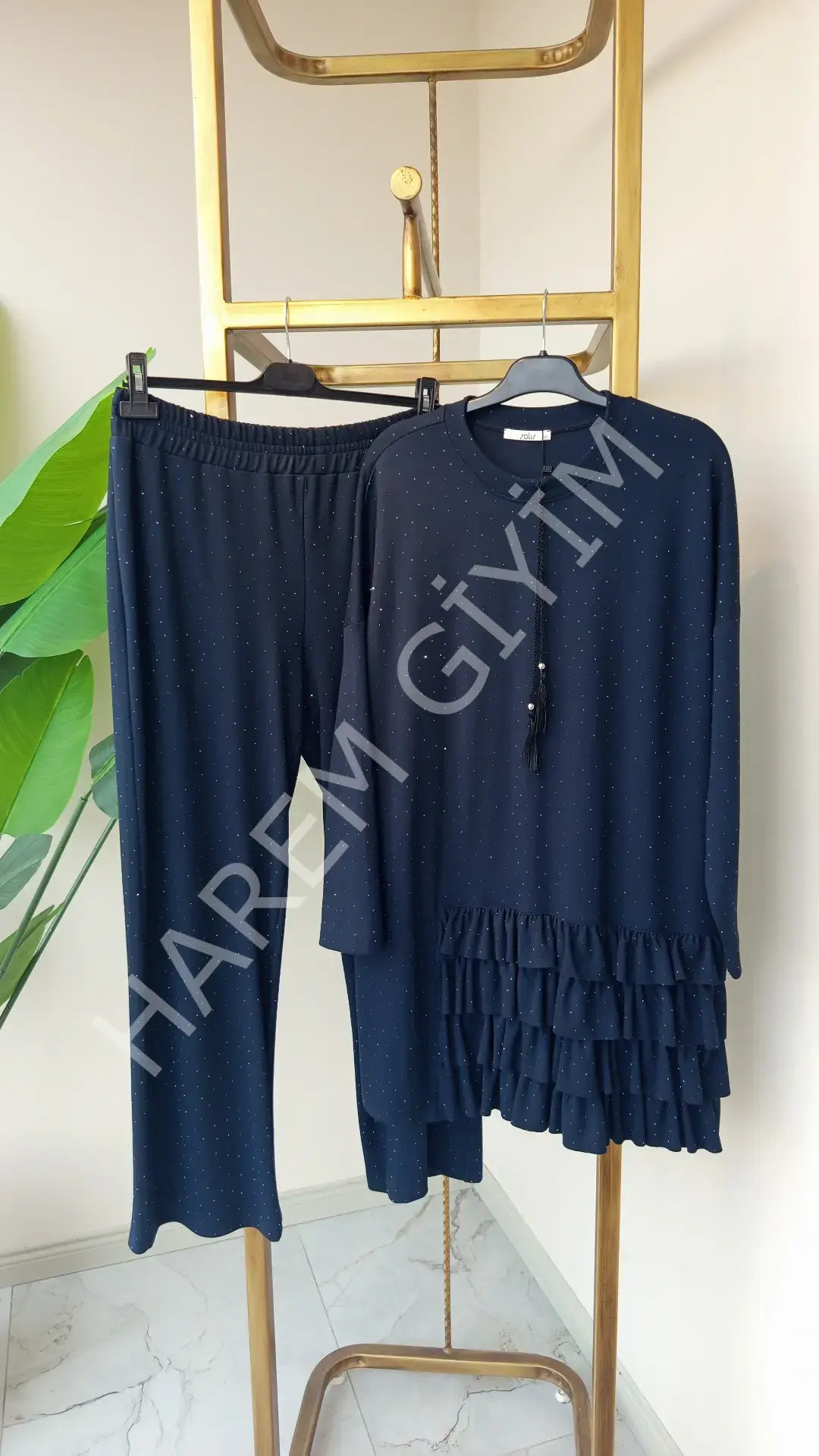 SOLİS SERPME TAŞ DETAY İKİLİ TAKIM