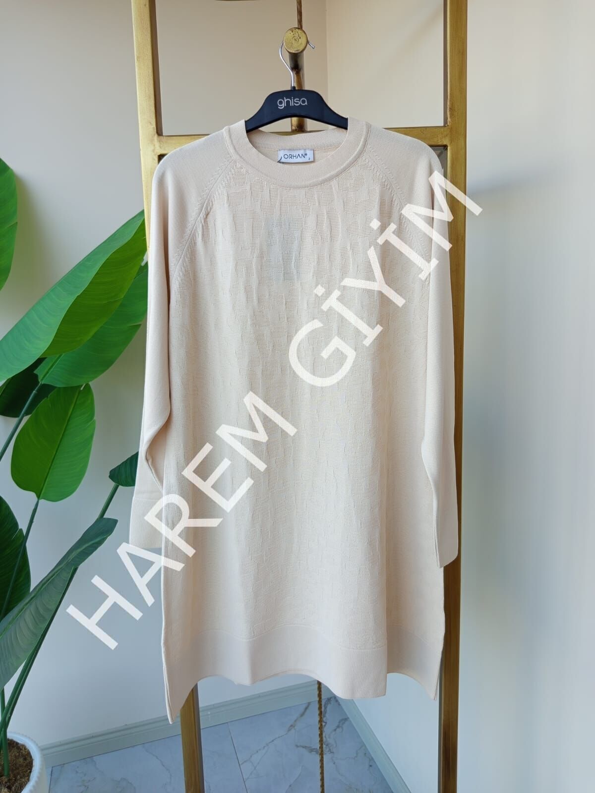ORHAN KENDİNDEN DESENLİ MERSERİZE TUNIK