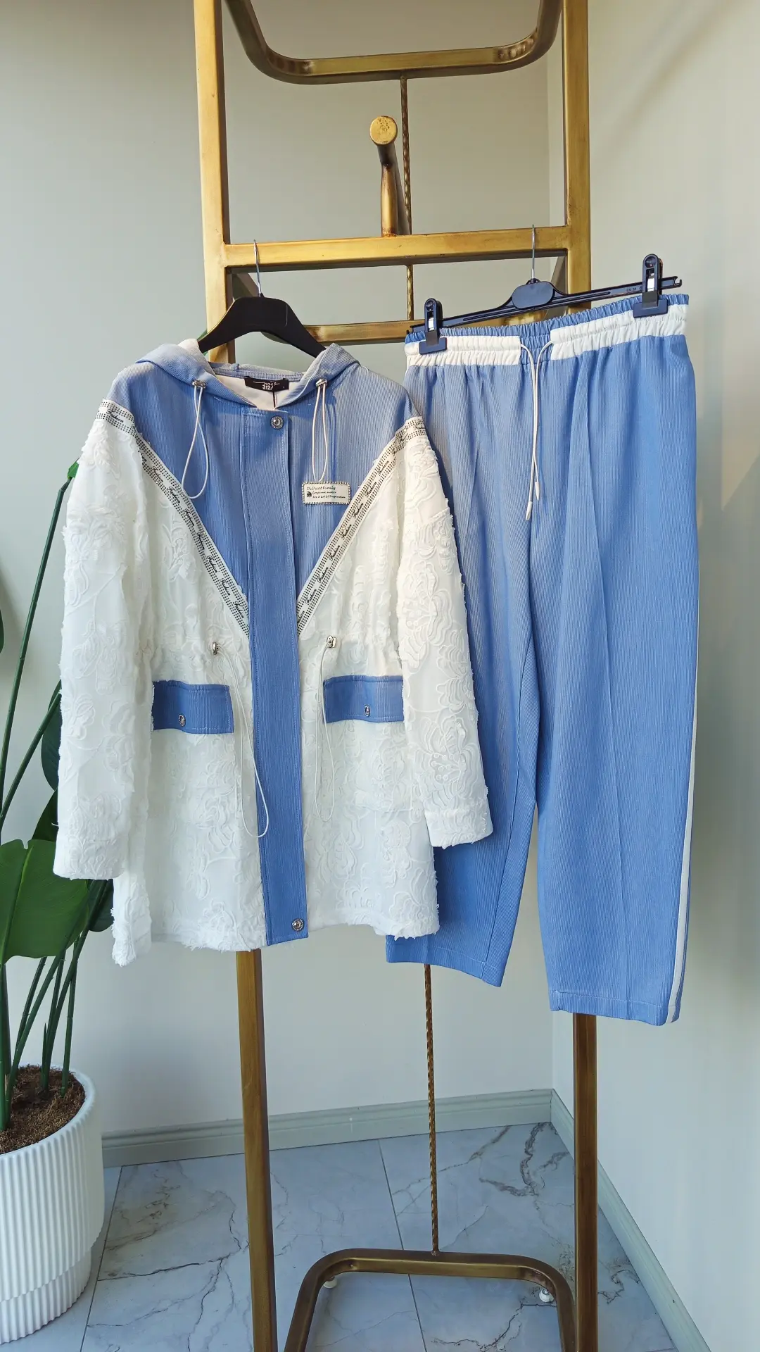 MY312 DANTELLİ  AKSESUARLI İKİLİ TAKIM