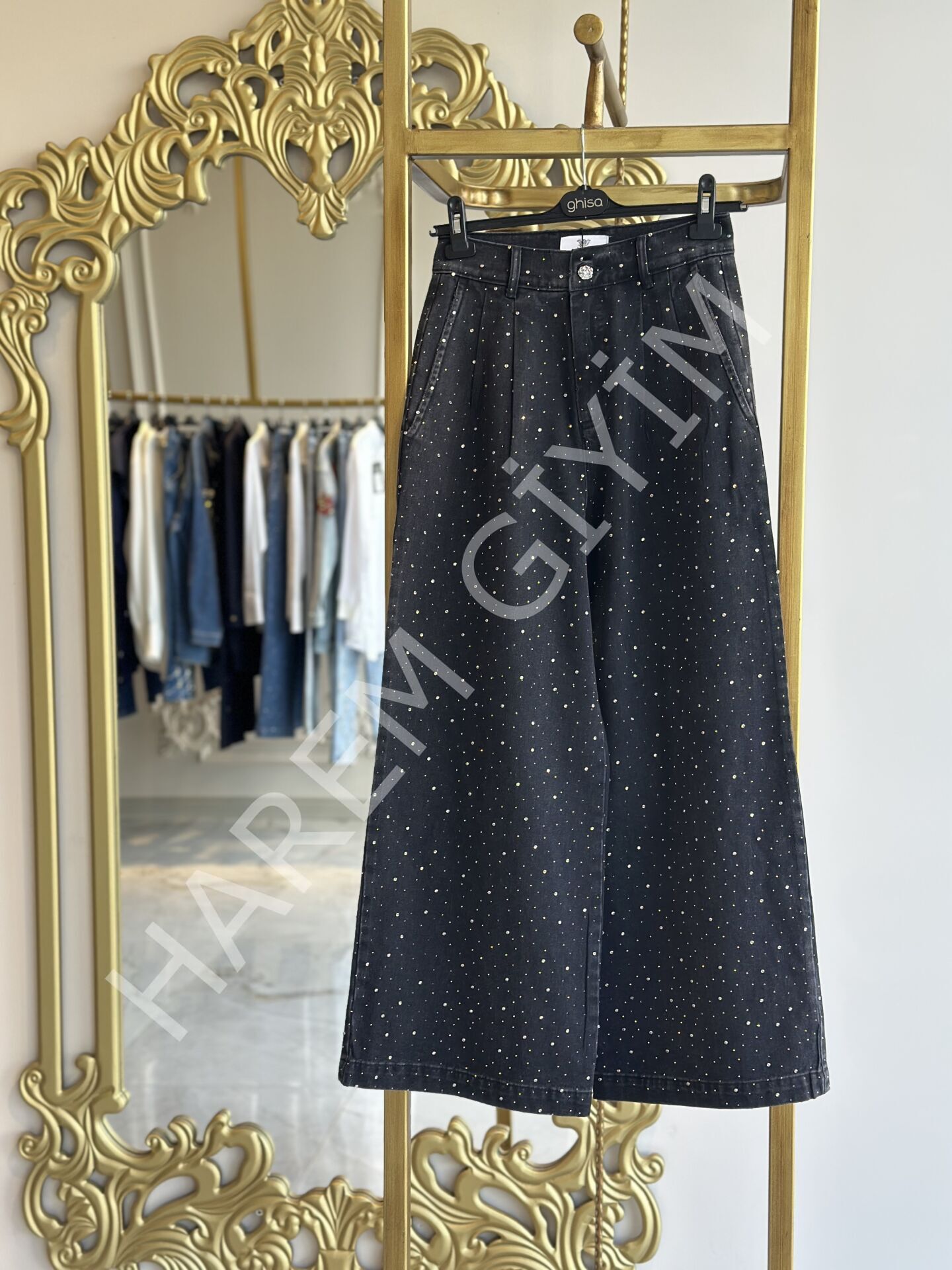 GHISA SERPME TAŞ KOT PANTOLON