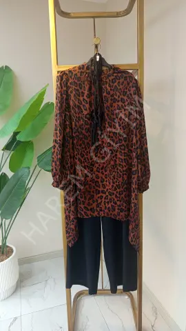 GAZELLA LEOPAR DESENLİ İKİLİ TAKIM