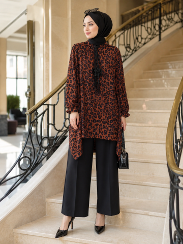 GAZELLA LEOPAR DESENLİ İKİLİ TAKIM