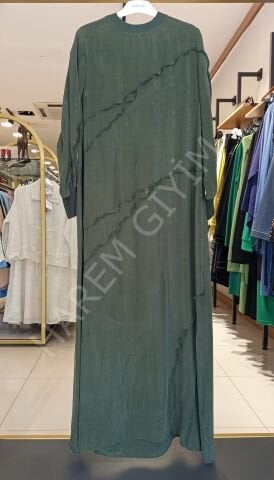 DEFRİNA DİKİŞ DETAYLI ELBİSE