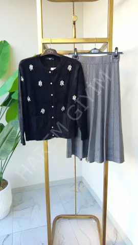 MY312 ÖNÜ İNCİ TAŞLI HIRKA