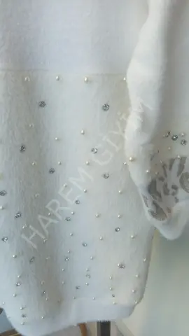 SOLİS İNCİ TAŞ DETAY TUNIK