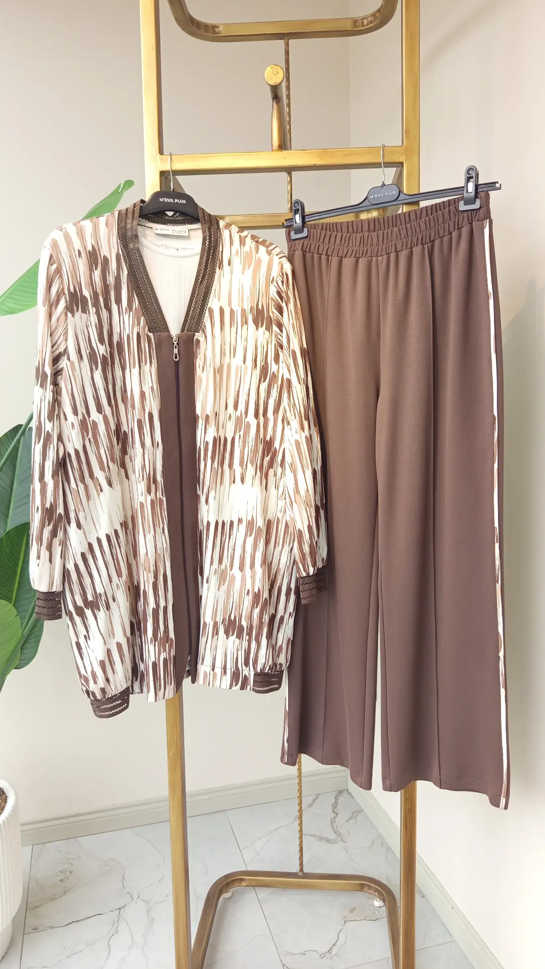 PUREVA / MEVA PLUS MODAL DESENLİ ÜÇLÜ TAKIM