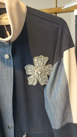 MÜSEMMA / THREE LIGHT YIKAMA KUMAŞ TAŞ DETAY İKİLİ TAKIM