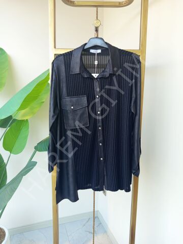 LİM DERİ DETAY TUNİK