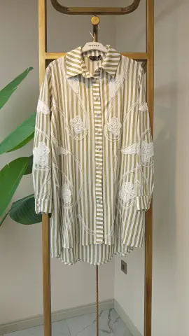 PUREVA ÇİZGİLİ GÖMLEK